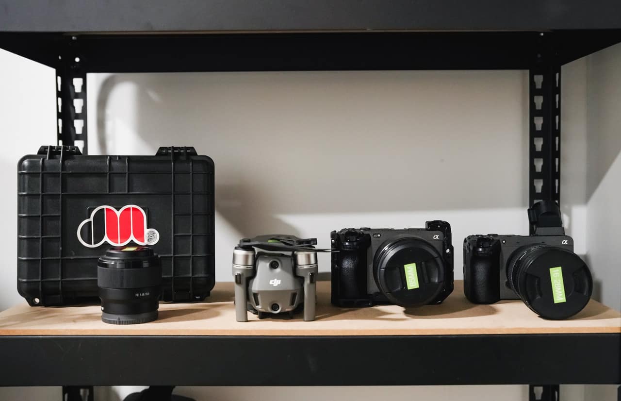 Deliberate Media cinema camera on a contractor job site